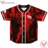Devil Dark Red Grunge Mikeryan Custom Jersey - Vesles2014s