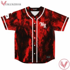 Devil Dark Red Grunge Mikeryan Custom Jersey - Vesles2014s