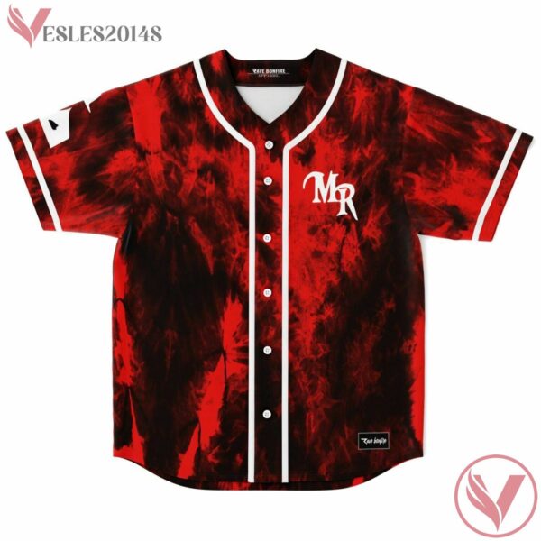Devil Dark Red Grunge Mikeryan Custom Jersey - Vesles2014s