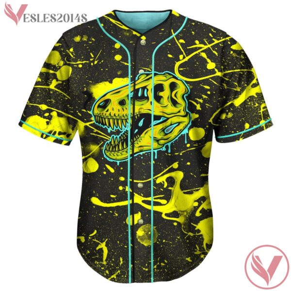 Dino Skull Color Splashes CUSTOM HEADBANGER JERSEY - Vesles2014s