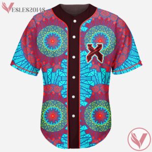 Dinosaur Excision Jersey With Geometric Mandala Seamless Pattern, EDM Rave Outfits For Fans - Vesles2014s
