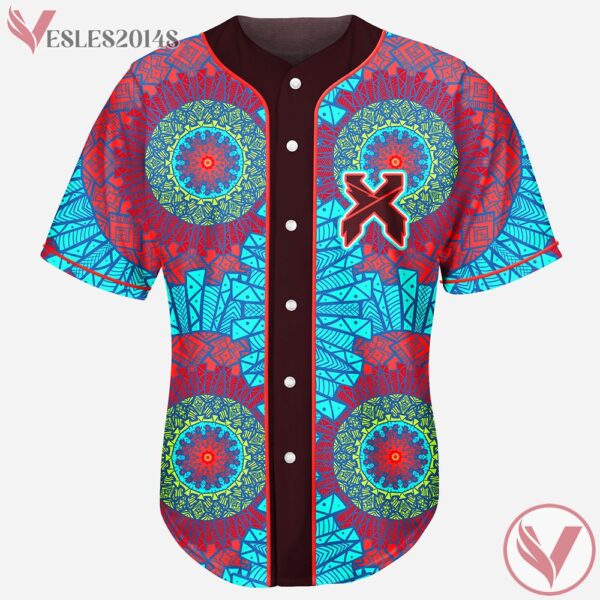 Dinosaur Excision Jersey With Geometric Mandala Seamless Pattern, EDM Rave Outfits For Fans - Vesles2014s