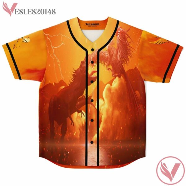 Dinosaur Phoenix Illenium Orange Jersey For EDM festivals - Vesles2014s 3