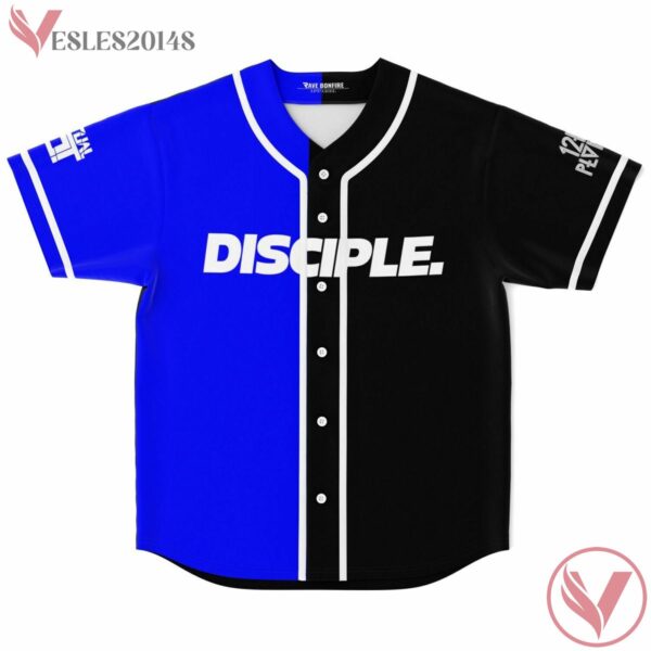 Disciple Adam Custom Black Blue Split Jersey - Vesles2014s