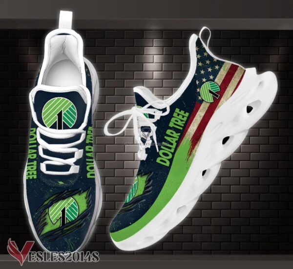 Dollar Tree Logo Custom Shoes Style 1, Best Running Shoes For Fans - Vesles2014S 1
