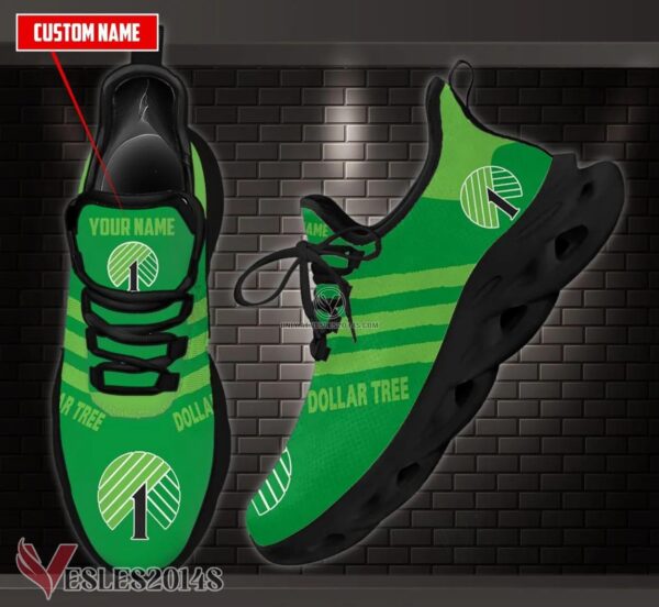 Dollar Tree Logo Custom Shoes Style 2, Best Running Shoes For Fans - Vesles2014S