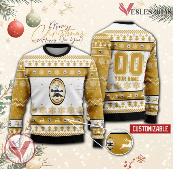 Donbas Handball Custom Ugly Christmas Sweater, Unique Gift For Fans - Vesles2014s