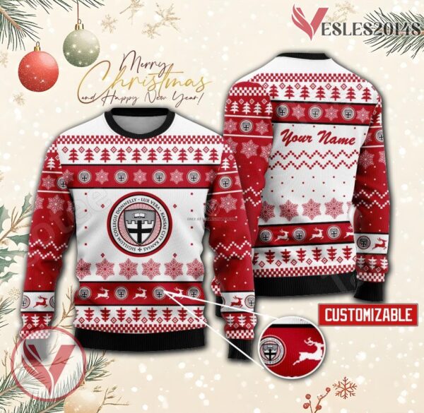 Donnelly College Custom Ugly Christmas Sweater, Unique Gift For Fans - Vesles2014s
