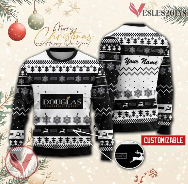 Douglas Education Center Personalized Ugly Christmas Sweater, Unique Gift For Fans - Vesles2014s
