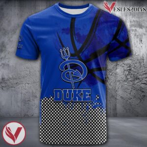 Duke Blue Devils Basketball Grunge Pattern Unique Personalized T Shirts - Vesles2014S
