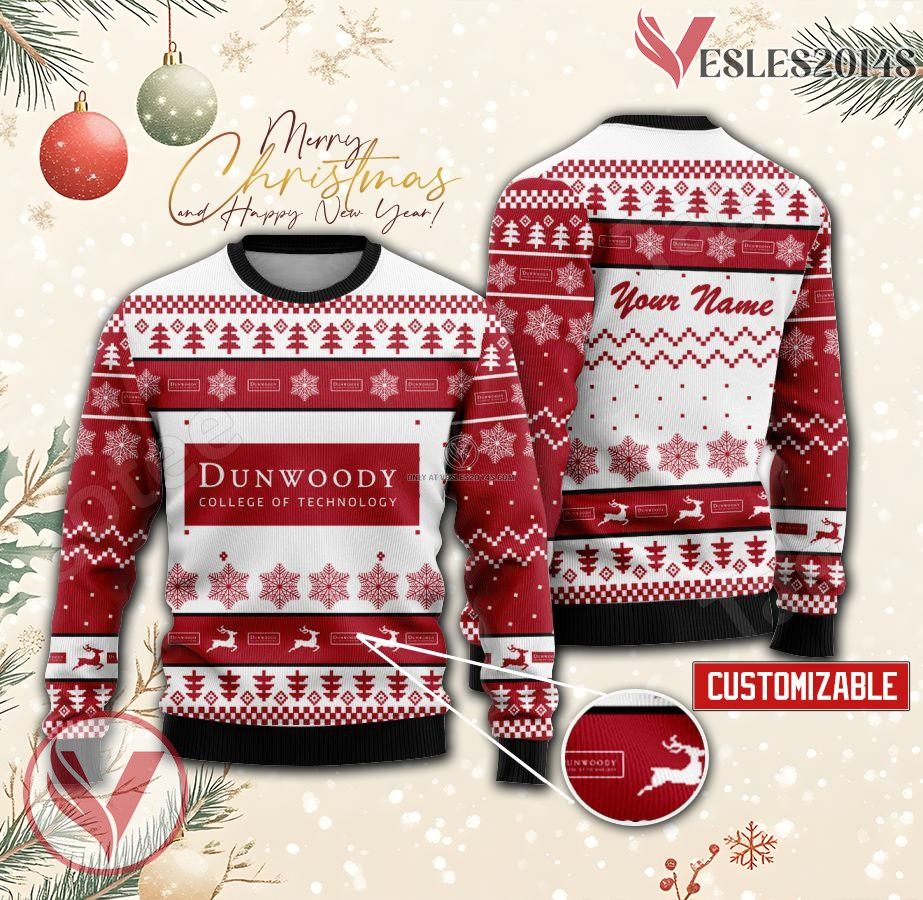 Dunwoody College of Technology Personalized Ugly Christmas Sweater, Unique Gift For Fans - Vesles2014s