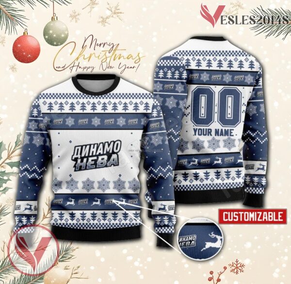 Dynamo Neva Women Hockey Custom Ugly Christmas Sweater, Unique Gift For Fans - Vesles2014s
