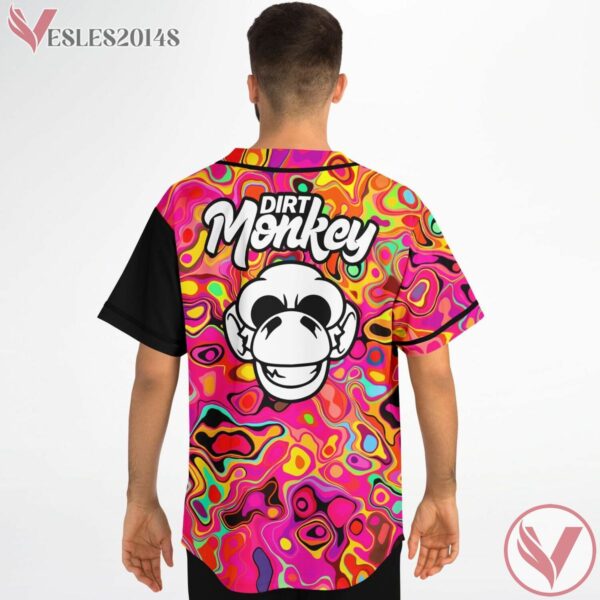 EDM Monkey Trippy Psychedelic  Rave Bonfire Baseball Jersey, Best Gift Ideas For Ravers - Vesles2014s 2