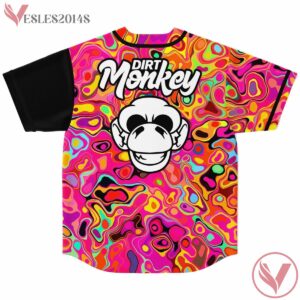 EDM Monkey Trippy Psychedelic  Rave Bonfire Baseball Jersey, Best Gift Ideas For Ravers - Vesles2014s 3
