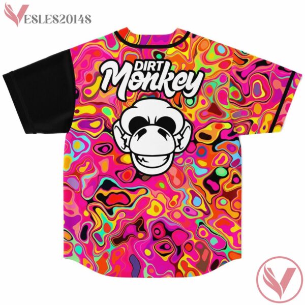EDM Monkey Trippy Psychedelic  Rave Bonfire Baseball Jersey, Best Gift Ideas For Ravers - Vesles2014s 3