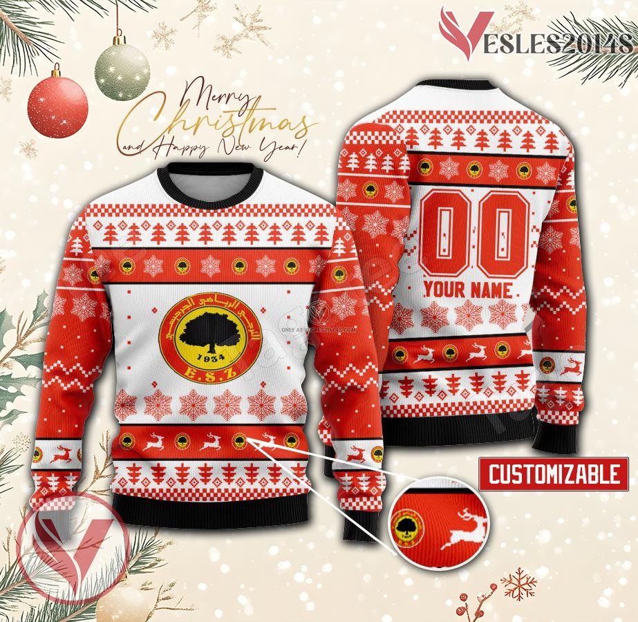 ES Zarzis Custom Ugly Christmas Sweater, Unique Gift For Fans - Vesles2014s