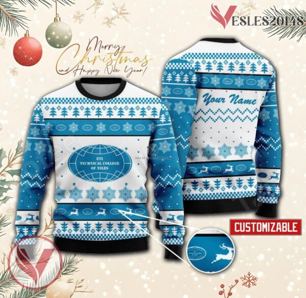 ETI Technical College of Niles Custom Ugly Christmas Sweater, Unique Gift For Fans - Vesles2014s