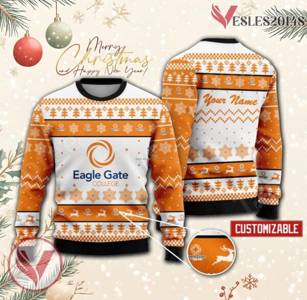Eagle Gate College-Boise Campus Custom Ugly Christmas Sweater, Unique Gift For Fans - Vesles2014s