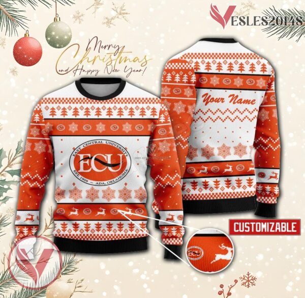 East Central University Custom Ugly Christmas Sweater, Unique Gift For Fans - Vesles2014s