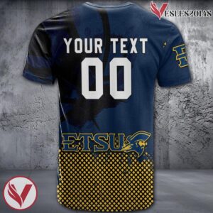 East Tennessee State Buccaneers Basketball Grunge Pattern Unique Personalized T Shirts - Vesles2014S 1