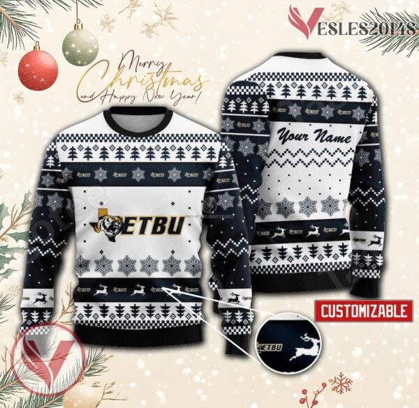 East Texas Baptist University Custom Ugly Christmas Sweater, Unique Gift For Fans - Vesles2014s