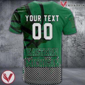 Eastern Michigan Eagles Basketball Grunge Pattern Unique Personalized T Shirts - Vesles2014S 1
