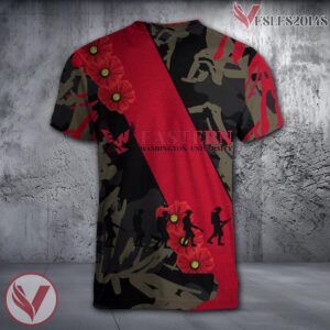 Eastern Washington Eagles NCAA With Red Poppy Flower 3D Shirt, Unique Gift For Fans - Vesles2014S 1