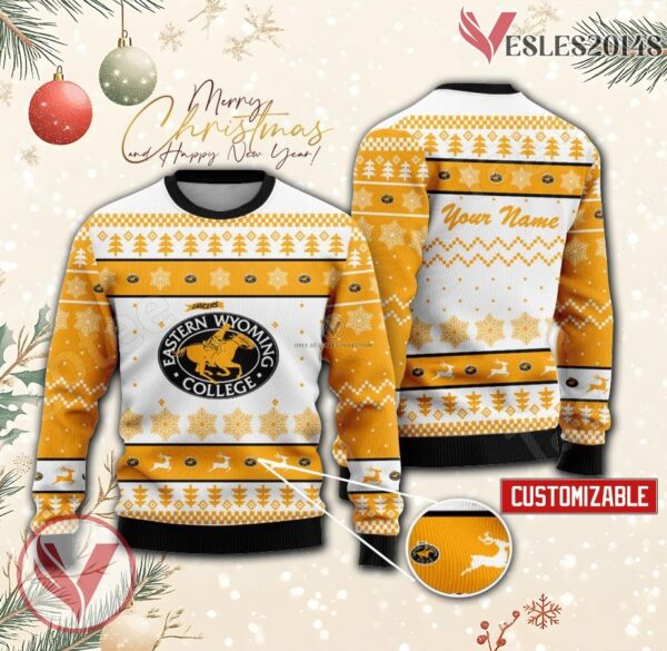 Eastern Wyoming College Custom Ugly Christmas Sweater, Unique Gift For Fans - Vesles2014s