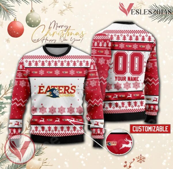 Eaters-Limburg Hockey Custom Ugly Christmas Sweater, Unique Gift For Fans - Vesles2014s