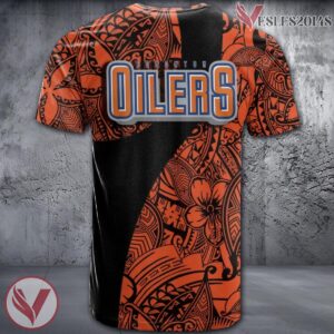 Edmonton Oilers Polynesian Pattern Shirt, Unique Gifts For NHL Fans - Vesles2014s 1