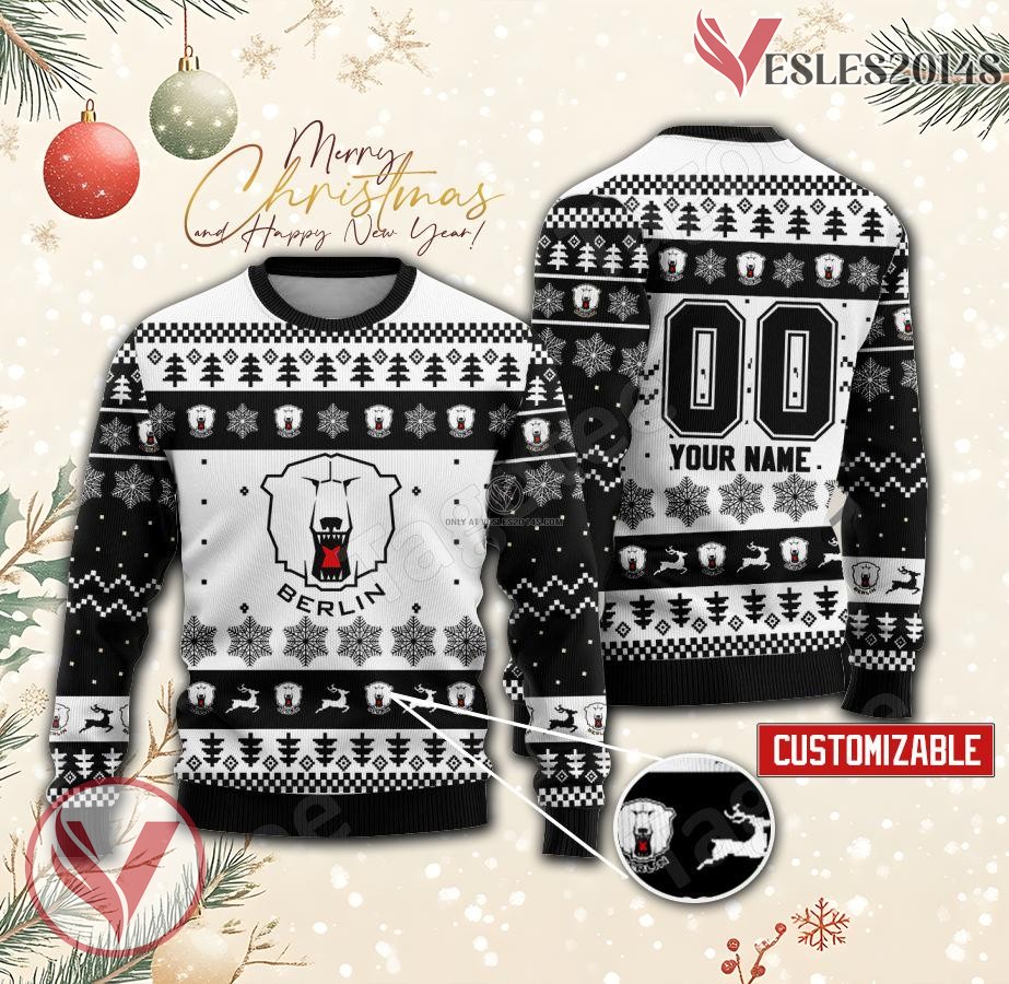 Eisbaren Berlin Hockey Custom Ugly Christmas Sweater, Unique Gift For Fans - Vesles2014s