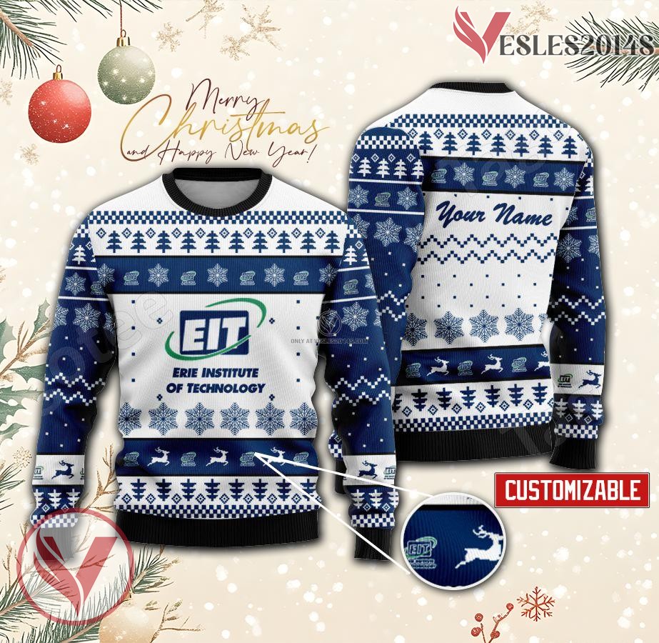 Erie Institute of Technology Custom Ugly Christmas Sweater, Unique Gift For Fans - Vesles2014s