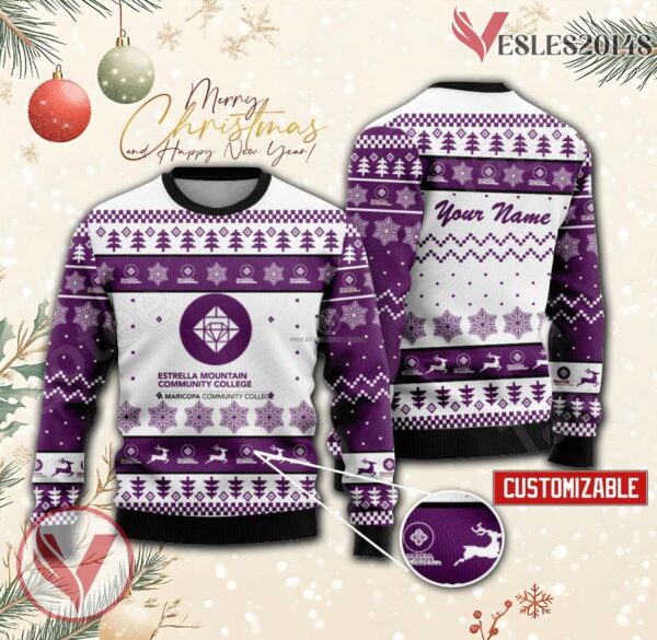 Estrella Mountain Community College Custom Ugly Christmas Sweater, Unique Gift For Fans - Vesles2014s