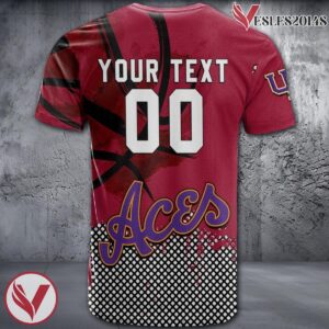 Evansville Purple Aces Basketball Grunge Pattern Unique Personalized T Shirts - Vesles2014S 1