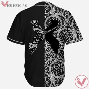 Excision Geometric Seamless Pattern Black Jersey - Vesles2014s 1