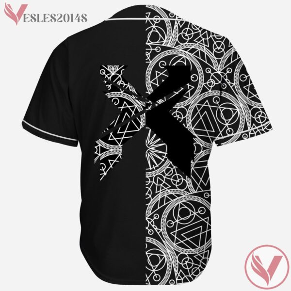 Excision Geometric Seamless Pattern Black Jersey - Vesles2014s 1