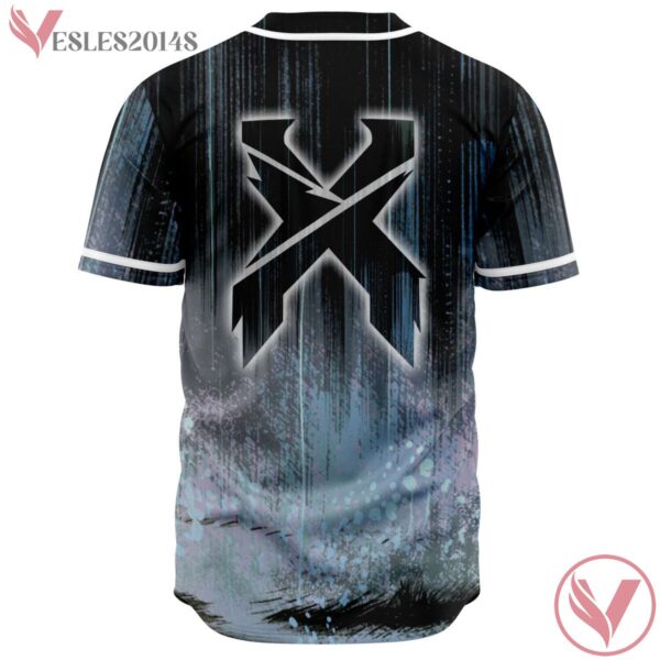 Excision Jersey, Blue Grunge Pattern EDM Rave Outfits For Festival - Vesles2014s 1