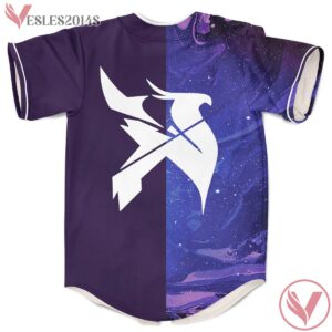 Excision x Seven Lions x Slander x Illenium Jersey With Purple Nebula Space Pattern, EDM Rave Outfits For Fans - Vesles2014s