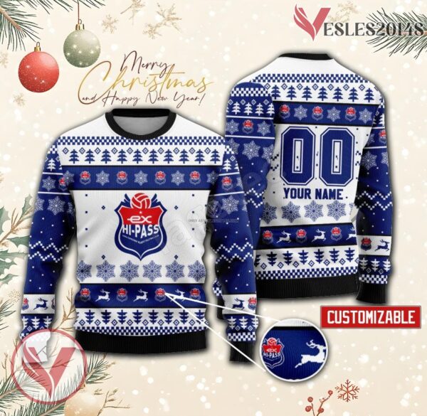 Expressway Co Women Volleyball Custom Ugly Christmas Sweater, Unique Gift For Fans - Vesles2014s
