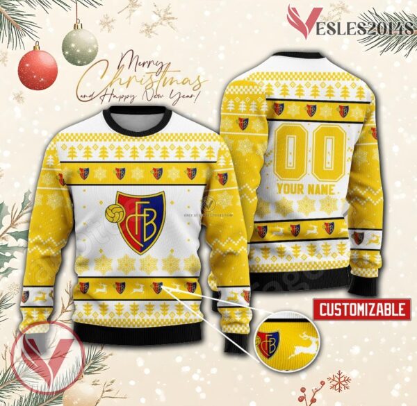 FC Basel Custom Ugly Christmas Sweater, Unique Gift For Fans - Vesles2014s