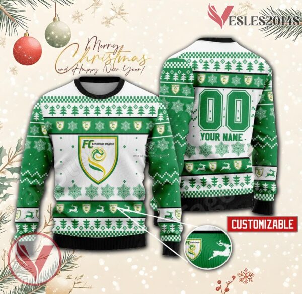 FC Echallens Custom Ugly Christmas Sweater, Unique Gift For Fans - Vesles2014s