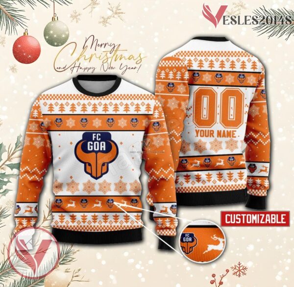 FC Goa Custom Ugly Christmas Sweater, Unique Gift For Fans - Vesles2014s