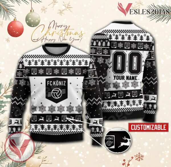 FC Köniz Custom Ugly Christmas Sweater, Unique Gift For Fans - Vesles2014s