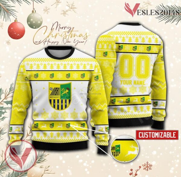 FC Metalist 1925 Kharkiv Custom Ugly Christmas Sweater, Unique Gift For Fans - Vesles2014s
