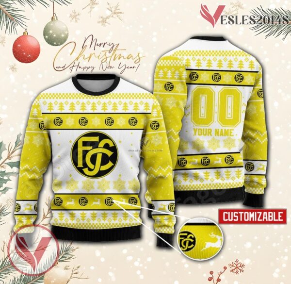 FC Schaffhausen Custom Ugly Christmas Sweater, Unique Gift For Fans - Vesles2014s