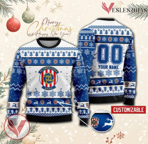 FC Zbrojovka Brno Custom Ugly Christmas Sweater, Unique Gift For Fans - Vesles2014s