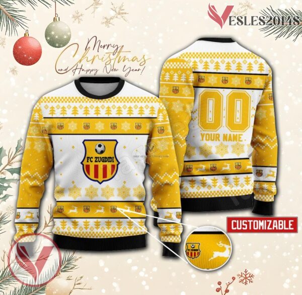 FC Zugdidi Custom Ugly Christmas Sweater, Unique Gift For Fans - Vesles2014s
