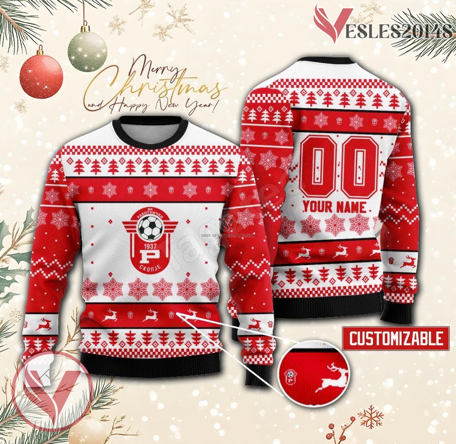 FK Rabotni?ki Custom Ugly Christmas Sweater, Unique Gift For Fans - Vesles2014s