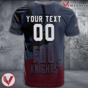 Fairleigh Dickinson Knights Basketball Grunge Pattern Unique Personalized T Shirts - Vesles2014S 1