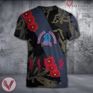 Fairleigh Dickinson Knights NCAA With Red Poppy Flower 3D Shirt, Unique Gift For Fans - Vesles2014S 1